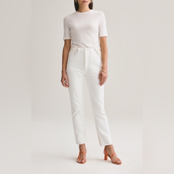 Agolde Denim - Agolde
Riley High Rise Straight Crop in Tissue